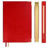 Ежедневник н/д А5 160л. ESCALADA кож.зам. "#Думай как миллиардер. Сариф красный" 70650