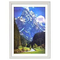 Фоторамка пластик 21*30см Радуга белый с ножкой,ширина багета-12мм