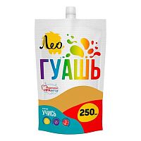 Гуашь 250мл Лео "Учись" LGD-250 (232) охра группа 1 дой-пак с штуцером