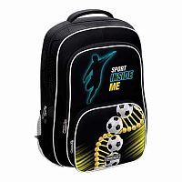 Ранец школьный EK ErgoLine "20L Sport DNA" 59878 чёрный