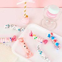 Ластик Inmorning "Candies" LA MK-8085 термопласт.рез.,белый,цилиндр,в цв.обёртке,асс.