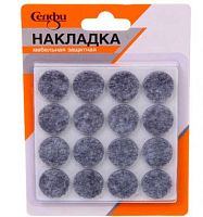 Накладка защитная д/мебели Селфи 875-366 (32шт),серый,d=19*3мм