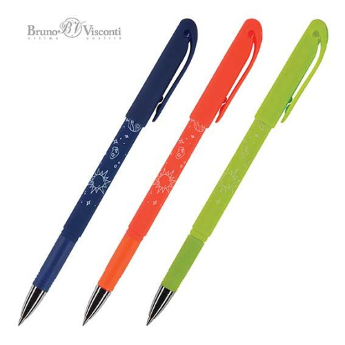 Ручка гелевая "Пиши-Стирай" BV DeleteWrite Art "Космос" 20-0232 синяя,0,5мм,асс.
