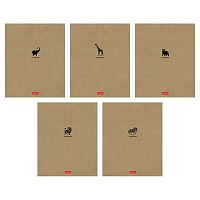 Тетрадь 48л. (клетка) ХАТ "Дикие и свободные" крафт,асс.