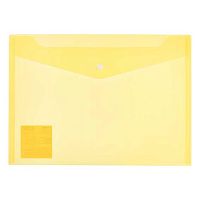 Папка-конверт на кнопке А4 Expert Complete "Classic" ЕС2111109 жёлтая,песок,120мкм