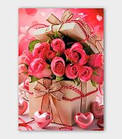 Набор мини-открыток Микрос "Розы в подарок" (10шт) ч57289