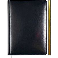 Записная книжка А5  80л. deVENTE "Bravo" 2251501 кож.зам.,синяя,зол.срез,клетка,бел.бум.,поролон