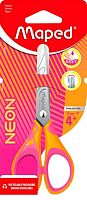 Ножницы детск. 13см MAPED "Neon Pulse Soft" 464400 симметричные,прорез.ручки,блист.