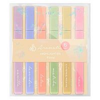 Набор маркеров текст.  6цв. LOREX "Aromatic Floral " LXHLA-FP скош.,1-4мм,пастел.