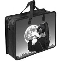 Папка пластик,с ручками А4 deVENTE "Silver Moon" 8057622 с расш.10см,400мкм,молния