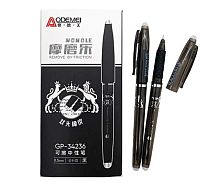 Ручка гелевая "Пиши-Стирай" INTELLIGENT Aodemei "Чёрная" DE-7/DC-170 чёрная,0,5мм,игольч.