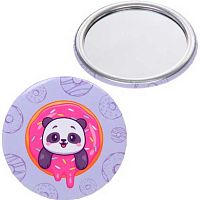 Зеркало косметическое "Коллекция марципан. Мишка панда" 421-266 кругло,d-7,5см