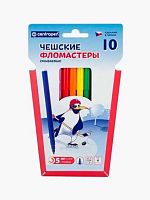 Фломастеры 10цв. CENTROPEN 7790/10 "Пингвин" смываемые,к/к