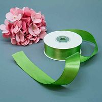 Лента 2,5см*22,85м атласная эвкалипт Микрос ч37969