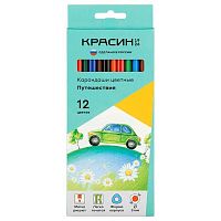 Карандаши 12цв. Красин "Путешествия" КР-120800 трёхгр.,к/к,е/подвес