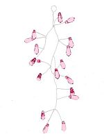 Подвесное украшение НГ ФЕНИКС 92181 полистирол/чёрн.метал.,0,5*6*14см