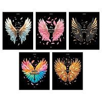 Тетрадь 48л. (клетка) ХАТ "Крылья ангела" мат.лам.,3D-фольга,асс.