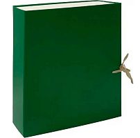 Папка архивная А4 10см Lamark зелёная AB0110-GN б/в,складная