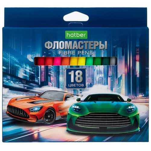Фломастеры 18цв. ХАТ "Дрифт" 089908 ECO,к/к,е/подвес
