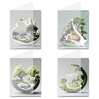 Тетрадь 48л. (клетка) BG пластик.обл. "Зелёный мир" 57635 асс.