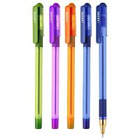 Ручка масл. шар. deVENTE "Mr. Gold" 5073533 синяя,игольч.,0,5мм,ультраглад.письмо,п/прозр.корп.асс.