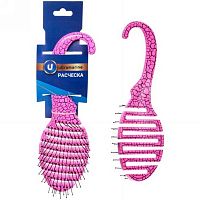 Расчёска массажная продувная Ultramarine "Dewal style" 452-2273 фуксия