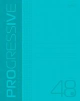 Тетрадь 48л. (клетка) ХАТ пластик.обл. "Progressive бирюзовая"