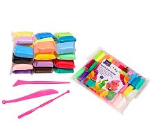 Суперлёгкий пластилин (масса д/лепки) MAZARI 36цв., 13гр. M-4194-36 +стеки 3шт,ОПП-уп.