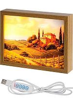 Светильник светодиодный Миленд Картина "Яркие поля" СН-1940 2смен.картин.,16.5*21*4.5см