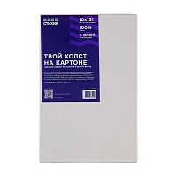 Холст грунт. на картоне СТИХИЯ 10*15см ST06001 280 г/м2,100% хлопок,средн.зерно