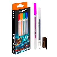 Набор гел. ручек  6цв. deVENTE "Fast or Last" 5051529 прозр.-мат.корп.,0,5мм,к/к