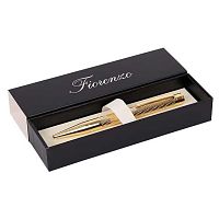 Ручка подар. шар. Fiorenzo 231472 синяя,1,0мм,золот.металл.корп.,поворот.мех.,карт.футляр