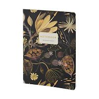 Тетрадь 40л. (линейка) BV "Flora. Ночные цветы" 7-40-505/05 мат.лам.soft touch,фольга
