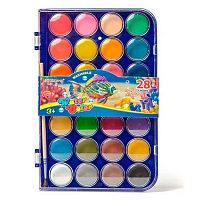 Краски 28цв. Yalong "Animal" YL83015-28 мед.,аквар.,с/к,пласт.уп.