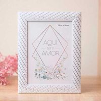 Фоторамка 13*18см "Флоренция" серая,пластик 640-1169