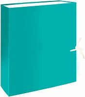 Папка архивная А4  9см Lamark бирюзовая AB0109-LB б/в,складная