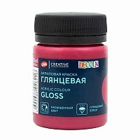 Краска акриловая  50мл ЗХК "Декола" марсала глянцевая 2928392