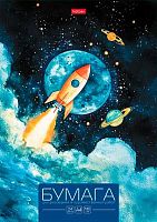 Папка д/рисования и худ.работ А4 24л. ХАТ "Космическое путешествие" 34969 тиснен.,180г/м2