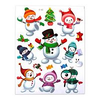Наклейка 24*32см "Новый год" F-02 КнF-02