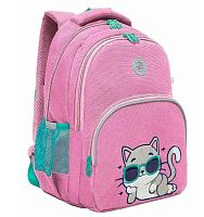 Рюкзак школьный Гризли RG-460-3 розовый