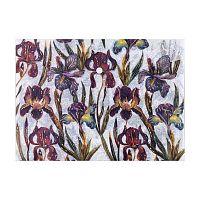 Папка-конверт на кнопке А4 BV "Flora. Ирисы" 14-036/18 пластик,180мкм