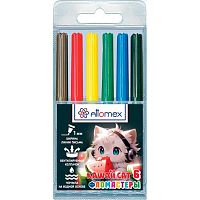 Фломастеры  6цв. ATTOMEX "Kawaii Cat" 5080536 вент.колп.,пластик.блист.