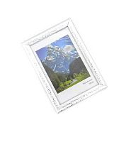 Фоторамка пластик 10*15см Палитра серебро кракелюр с ножкой