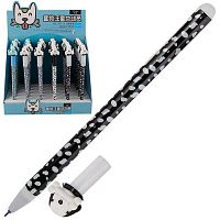 Ручка гелевая авт. "Пиши-Стирай" КОКОС Hanzhen "Dog" 252075 синяя,0,5мм,игольч.,асс.