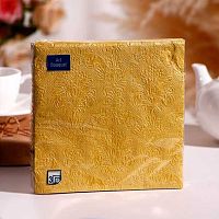 Салфетка бум. Art Bouquet "Барокко. Золото" 37539 3-х сл.(16шт.),33*33см