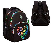 Рюкзак школьный Гризли RG-460-4 чёрный