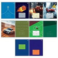 Тетрадь 18л. (клетка) BG "Mix-10. Мальчики" 06124 асс.