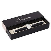 Ручка подар. шар. Fiorenzo 231471 синяя,1,0мм,чёрн.корп.,софт-тач,поворот.мех.,карт.футляр