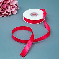 Лента 1,2см*22,85м атласная коралловая Микрос ч37709