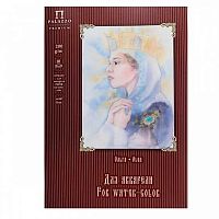 Папка для акварели А3 10л. "Ольга" П-5552 (5л.слон.кость,5л.белая),200г/м2,70% хлопка